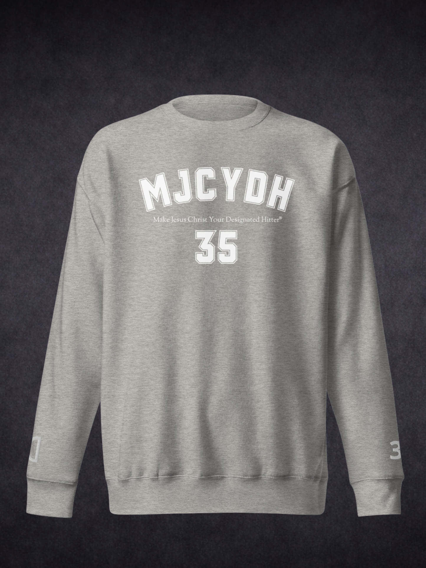 Step Up To The Plate – MJCYDH Custom Testimony Sweatshirt