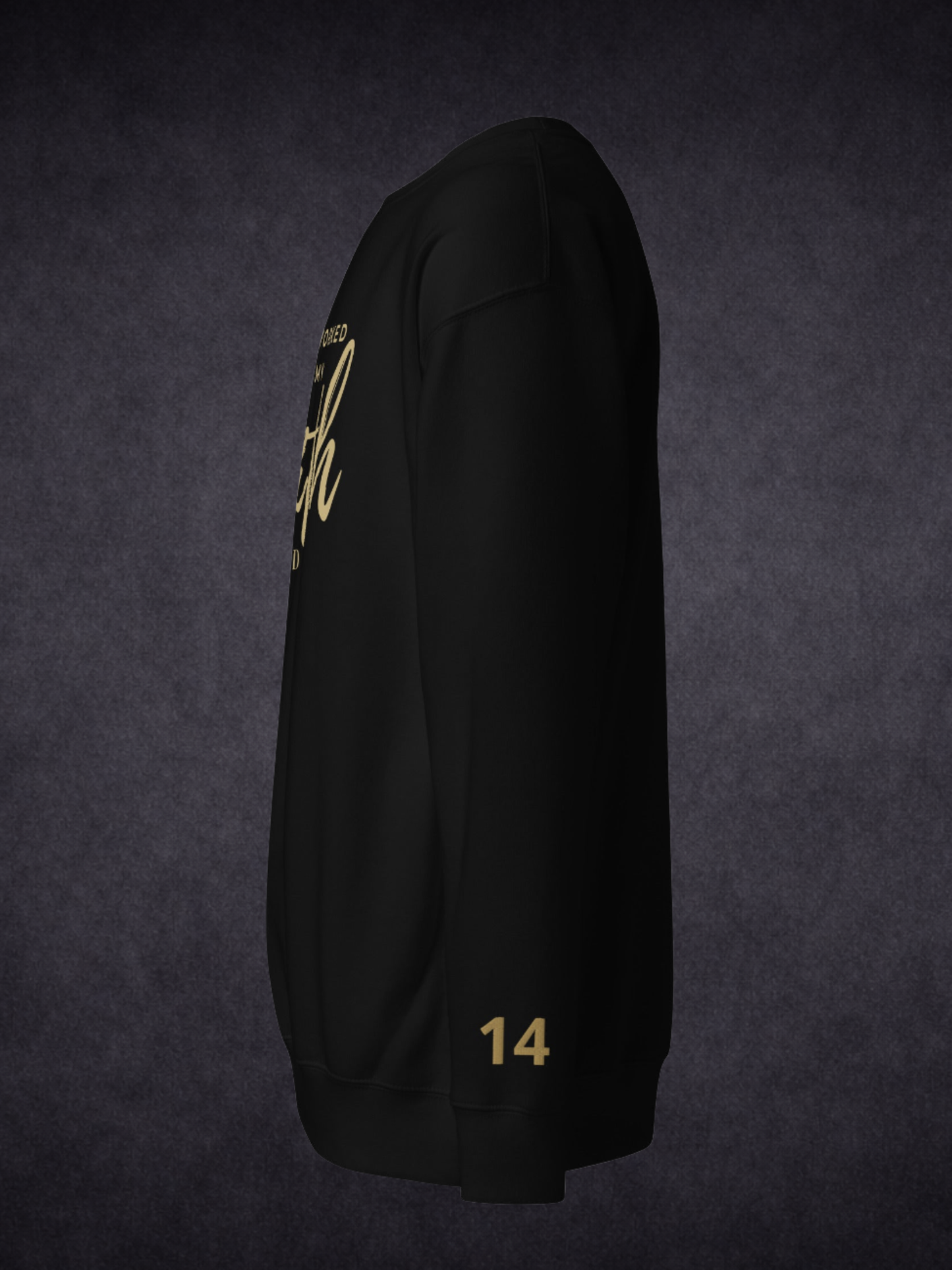 Faith Did the Work — Unisex Premium Crewneck Sweatshirt