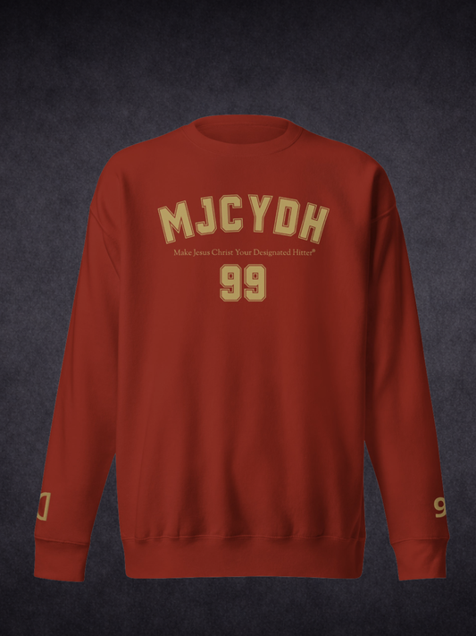 Step Up To The Plate – MJCYDH Custom Testimony Sweatshirt