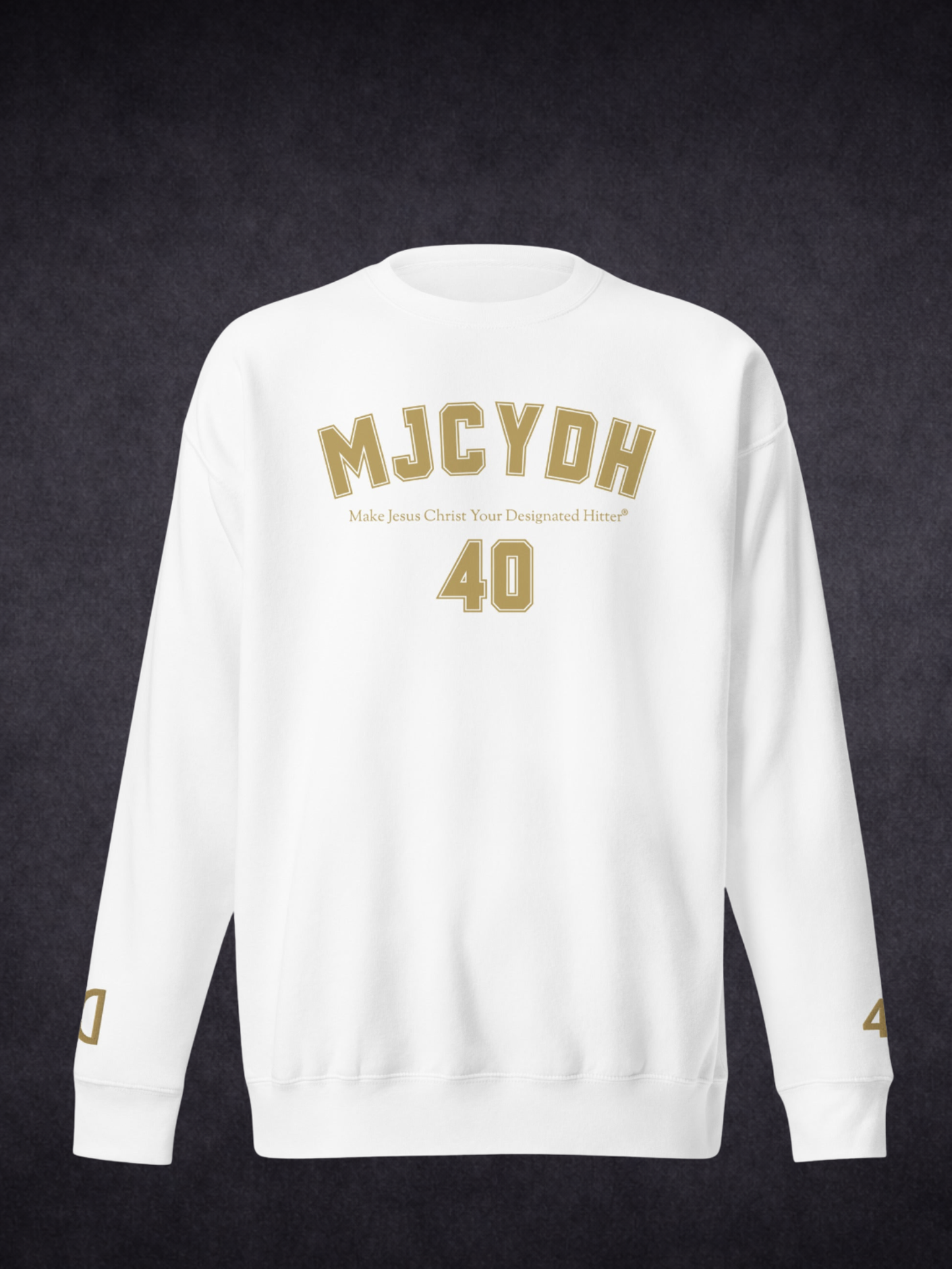 Step Up To The Plate – MJCYDH Custom Testimony Sweatshirt