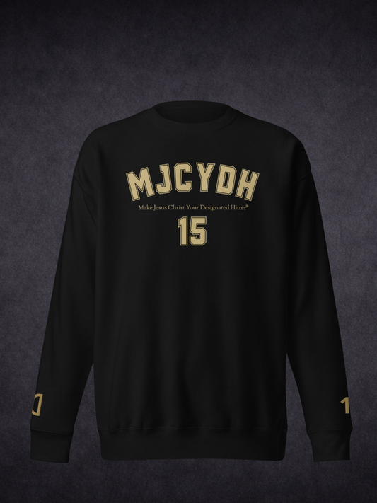 Step Up To The Plate – MJCYDH Custom Testimony Sweatshirt