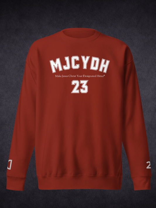 Step Up To The Plate – MJCYDH Custom Testimony Sweatshirt