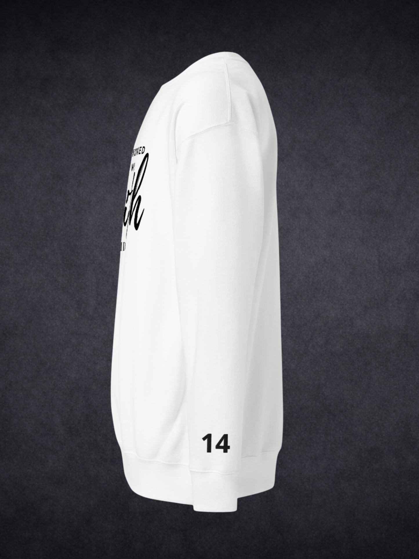 Faith Did the Work — Unisex Premium Crewneck Sweatshirt