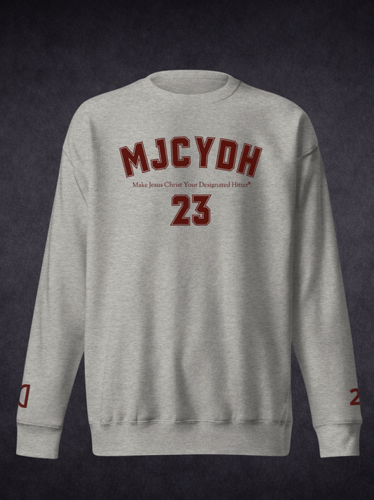 Step Up To The Plate – MJCYDH Custom Testimony Sweatshirt