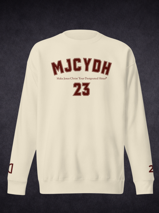 Step Up To The Plate – MJCYDH Custom Testimony Sweatshirt
