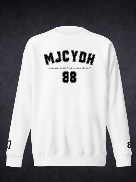 Step Up To The Plate – MJCYDH Custom Testimony Sweatshirt