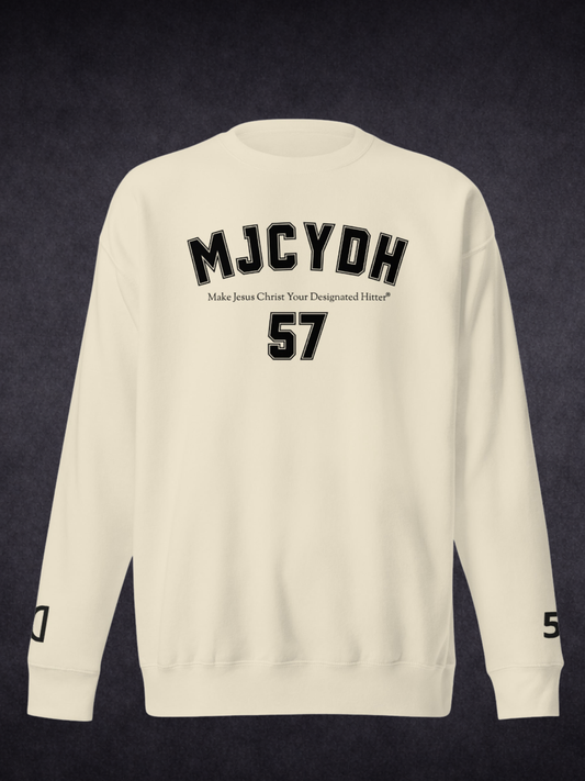 Step Up To The Plate – MJCYDH Custom Testimony Sweatshirt