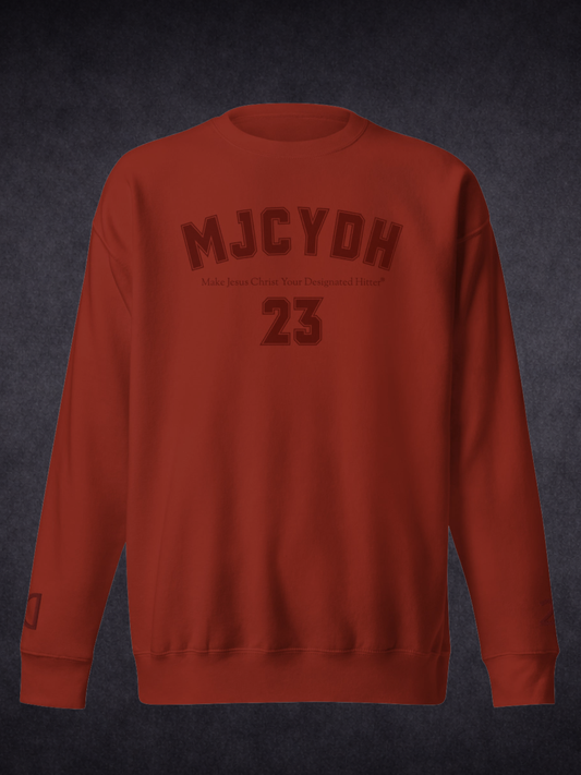 Step Up To The Plate – MJCYDH Custom Testimony Sweatshirt